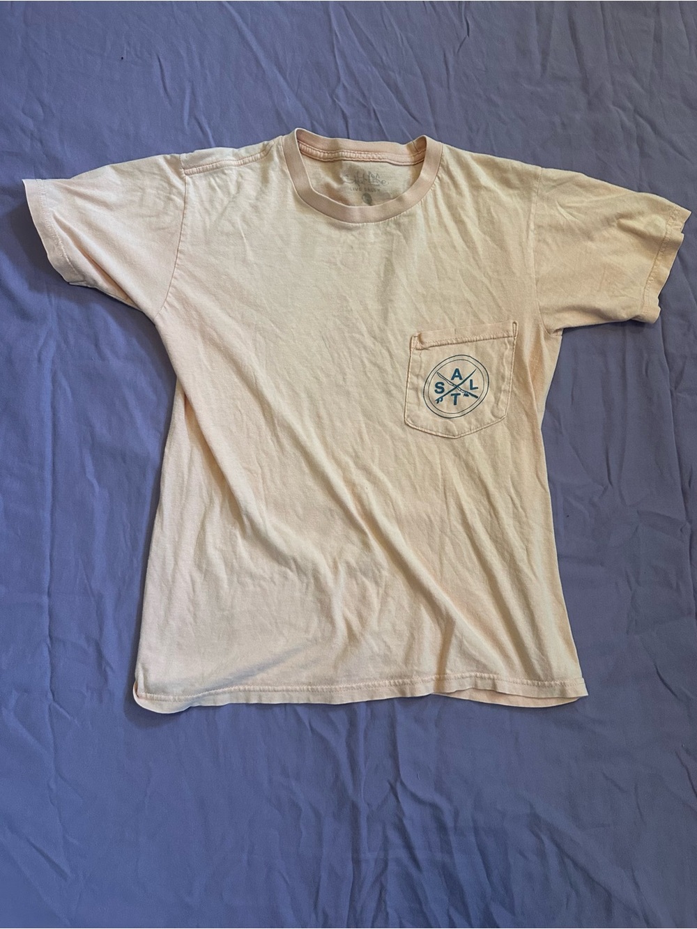 Salt Life Faded Cream Logo Tee